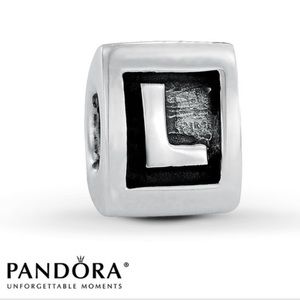 Pandora Block Letter L 💎🌸Retired🌸💎 Sterling Silver